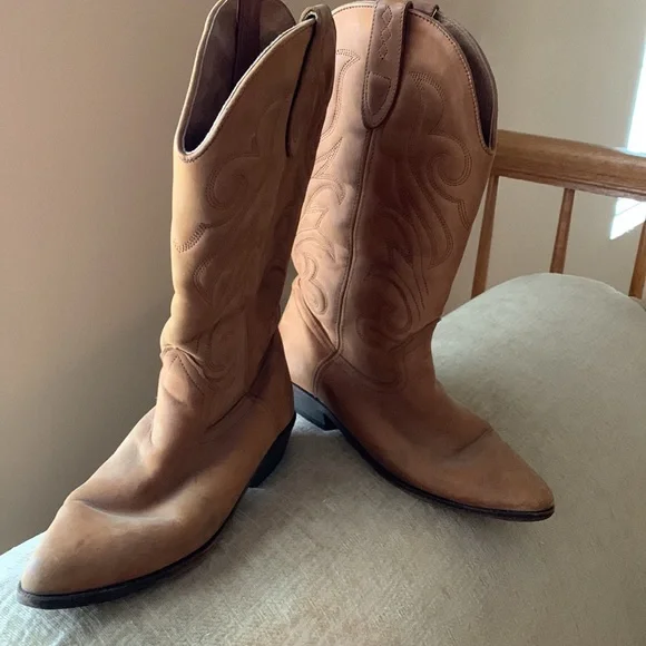 Leather cowboy/western boots - Picture 6 of 7